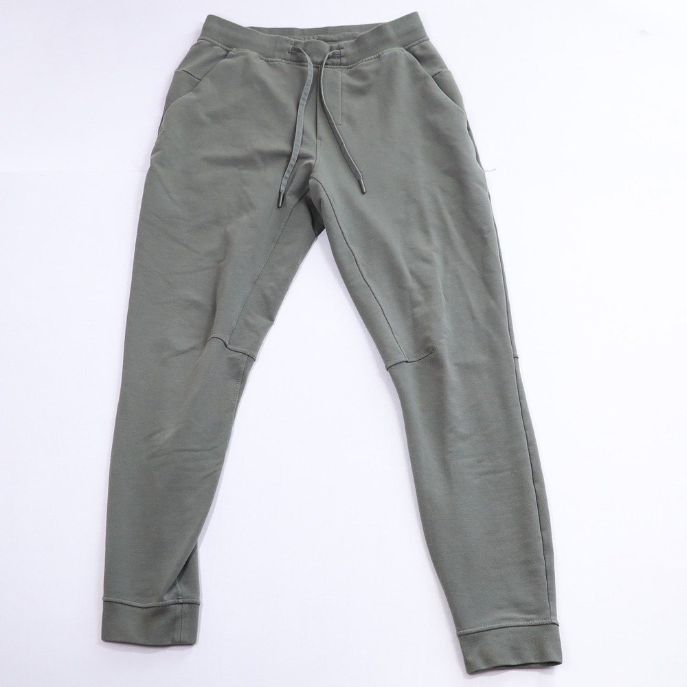 Lululemon City Sweat Jogger Men Size S Green Tapered Fit French Terry LM5AJTS